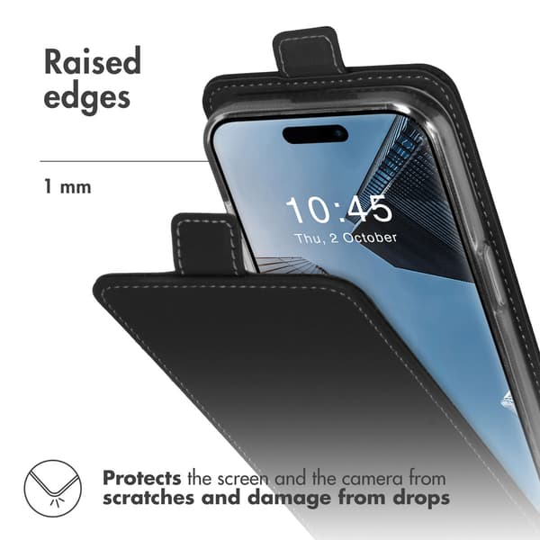 Accezz Flipfodral för Apple iPhone 15 Pro - Svart