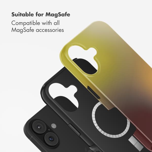 Selencia Vivid Baksida med MagSafe för Apple iPhone 17 - Gradient Olive Dust