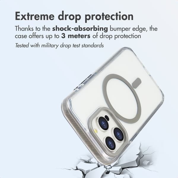 imoshion Combat MagSafe bagsidecover til Apple iPhone 15 Pro - Grå