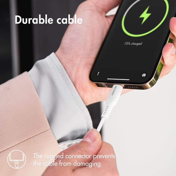 Accezz Lightning to USB-C cable - MFi certification - 2 metres - White