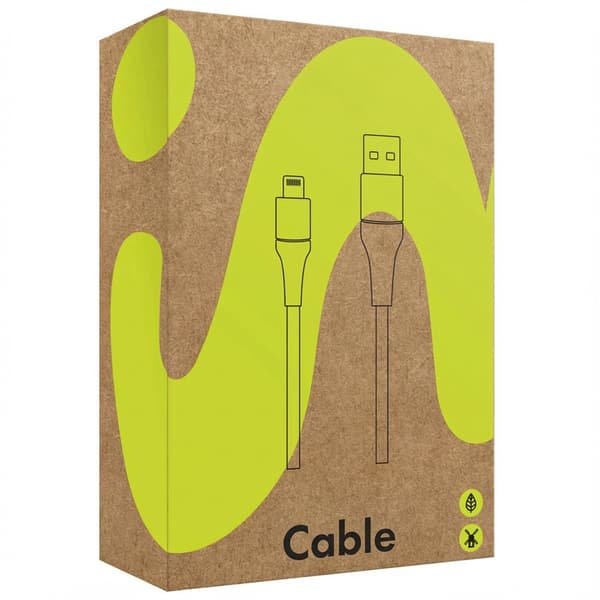 imoshion Lightning to USB cable - MFi certification - Braided textile - 3 metres - White