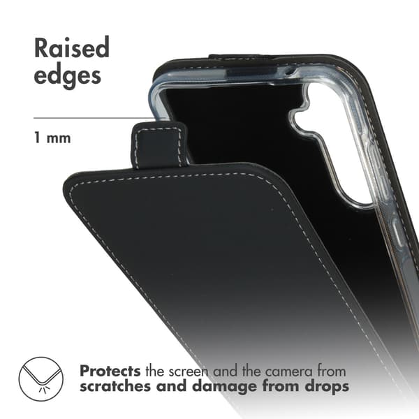Accezz Flip-etui til Samsung Galaxy A55 - Sort