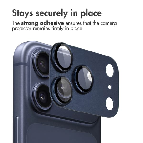 imoshion Kameraskydd glas 2-packför Apple iPhone 17 Pro Max - Deep Blue