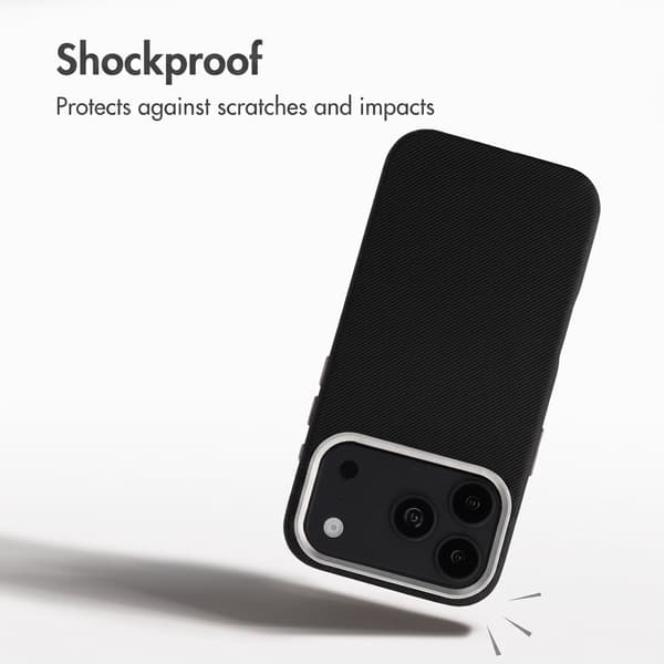 Accezz Mesh bagsidecover med MagSafe til Apple iPhone 17 Pro Max - Sort