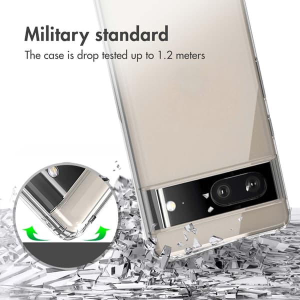Accezz Xtreme Impact Baksida för Google Pixel 7 - Transparent