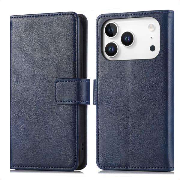 imoshion Lyxigt bokfodral för Apple iPhone 18 Pro Max / 17 Pro Max - Mörkblå