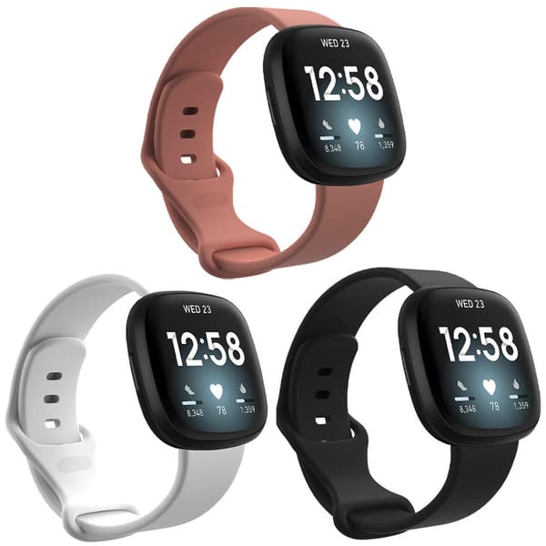 imoshion Silicone strap multipack for Fitbit Versa 4 / 3 / Sense (2) - Multicoloured