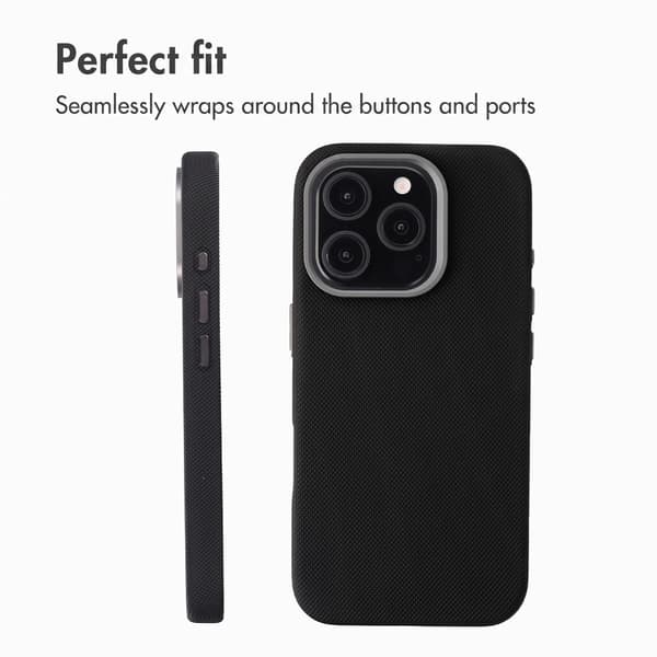 Accezz Mesh bagsidecover med MagSafe til Apple iPhone 15 Pro - Sort