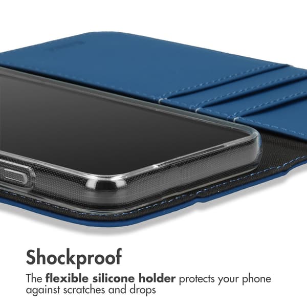 Accezz Wallet softcase bogomslag til Apple iPhone 14 Plus - Mørkeblå