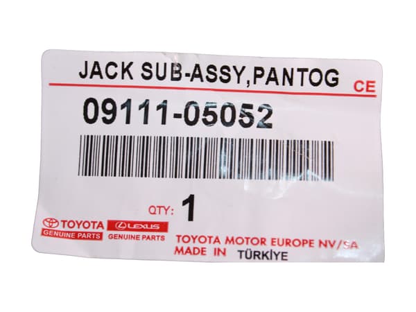 TOYOTA Corolla Biljack 09111-05052 OE