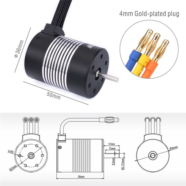 Surpass Hobby 3650 5900KV Sensorlös BL WP