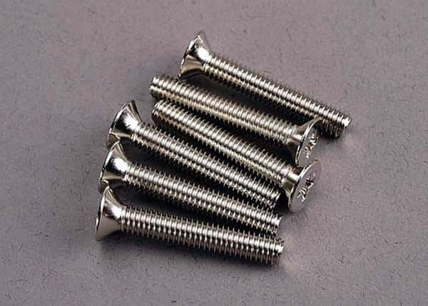 TRX-3168 Screws M4x25mm Countersunk (6)