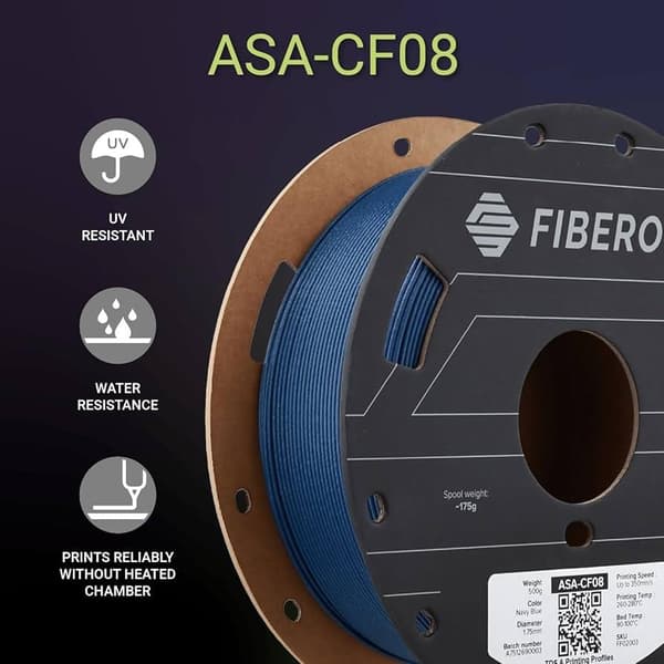 Polymaker Fiberon ASA-CF08 - 500g - Marineblå