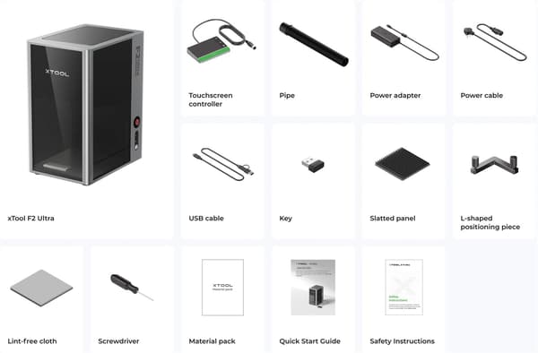 xTool F2 Ultra - 60W MOPA (singel)