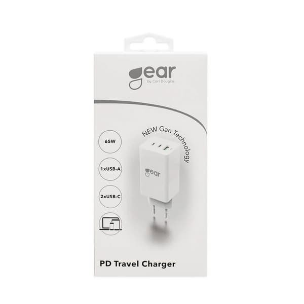 Gear Lader 220V 2xUSB-C + 1xUSB-A 65W