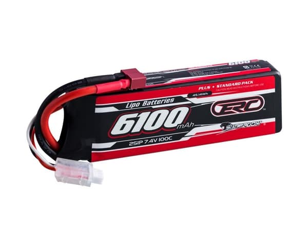 2s  6100mAh - 100C - Sunpadow ERC LiPo - Deans