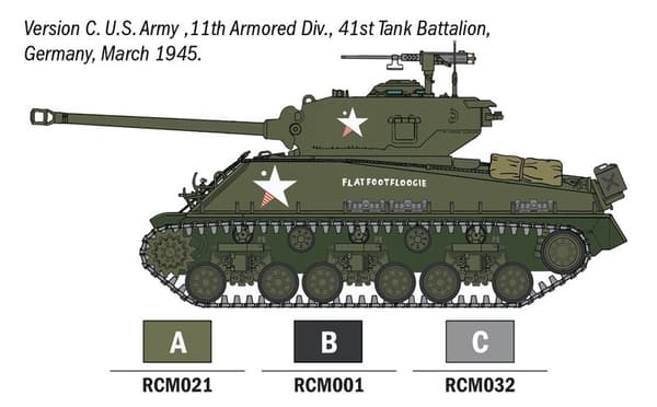 ITALERI 1:56 - Sherman - Startsett