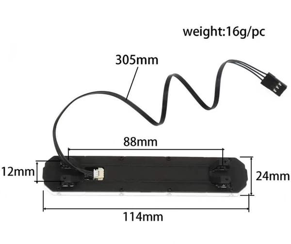 RS LED - Varsellys 114mm - Gul