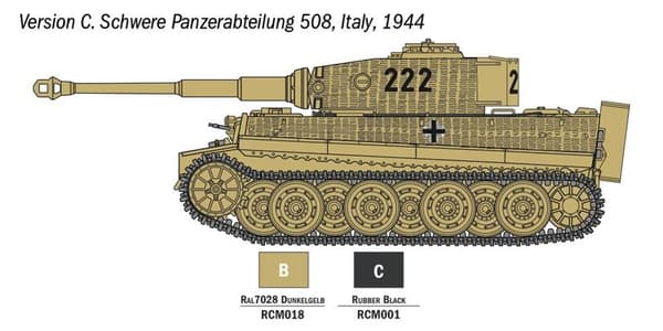 Italeri 1:56 - VI Tiger I - Startset