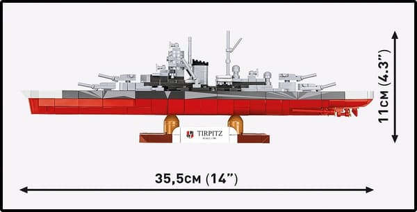 Cobi Slagskeppet Tirpitz - 1:700