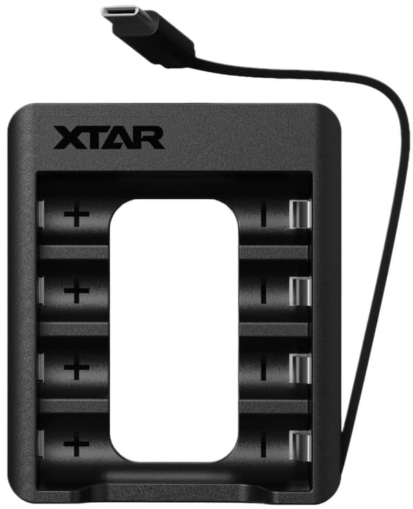 Xtar C4 AA-oplader 4x0.5A