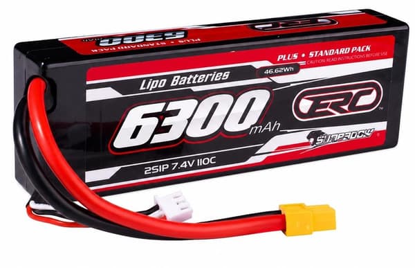 2s  6300mAh - 110C - Sunpadow ERC LiPo - XT60