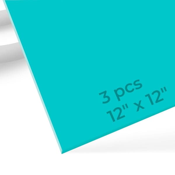 xTool 3mm Pastel Acrylic Teal 30x30cm - 3pcs