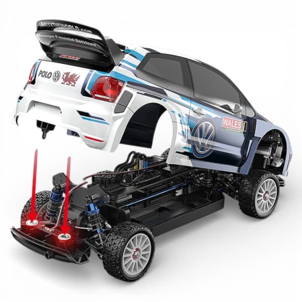 MJX Hyper Go Brushless 1/10 4WD VW Polo Rally