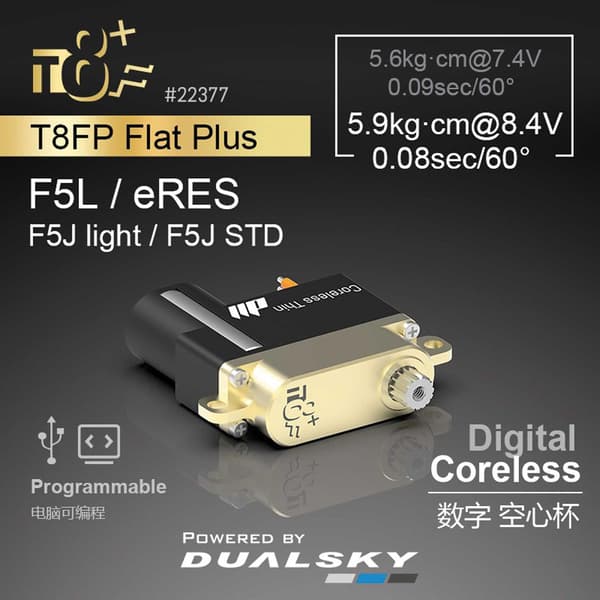 Dualsky T8FP Flat Plus Servo 5.9 kg/0.08 s