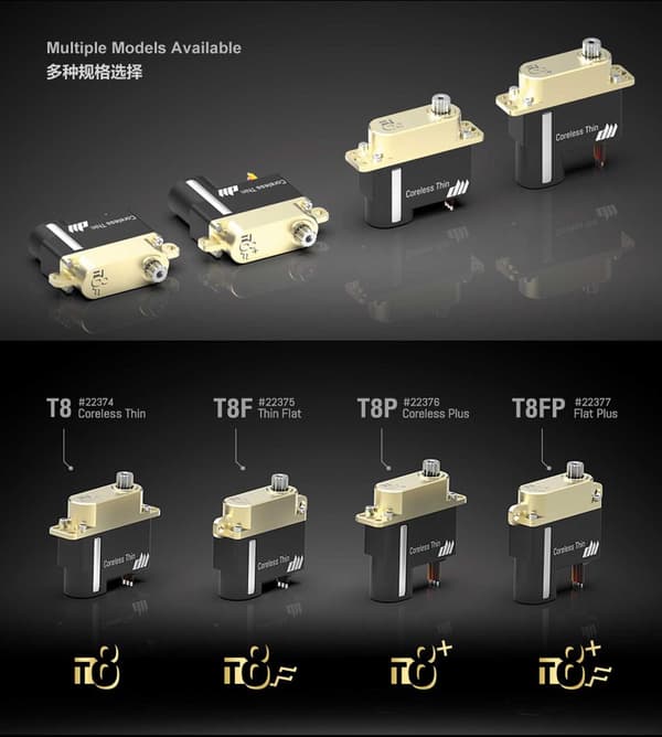 Dualsky T8F Thin Flat Servo 3kg/0.08s