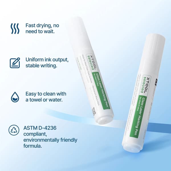 xTool Black Laser Marking Pen for Glass (2pcs)