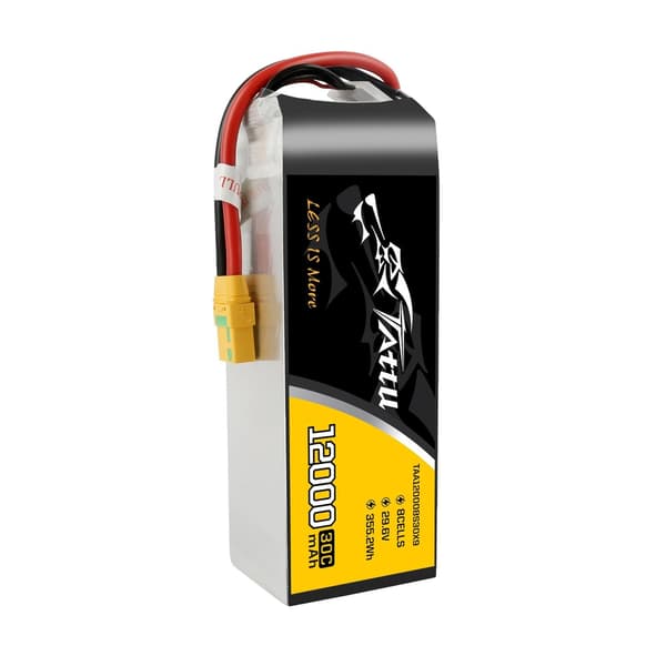 8s 12000mAh - 30C - Gens Ace Tattu XT90 AntiSpark