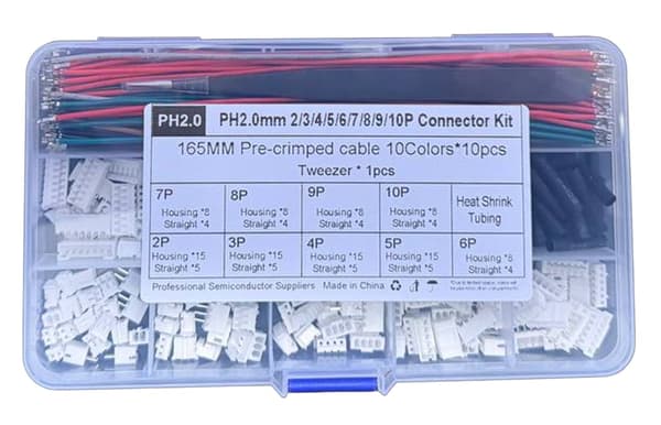 Radius PH2.0 Male Connector Kit