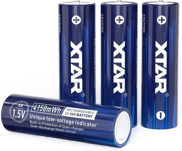 XTAR AA 1.5V 4150mWh Batterier 4stk