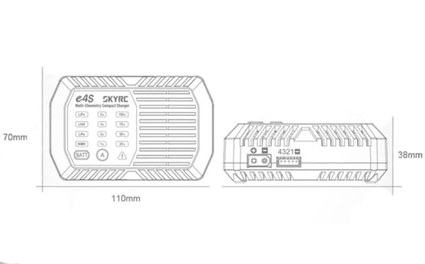 SkyRC e4S Li/NiMH 60W XT60
