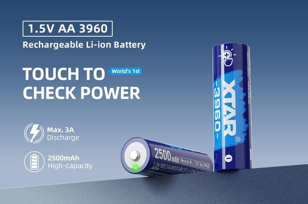 XTAR AA 1.5V 3960mWh Batterier 4stk
