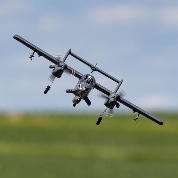 E-Flite Micro OV-10 Bronco 645mm BNF AS3X & SAFE