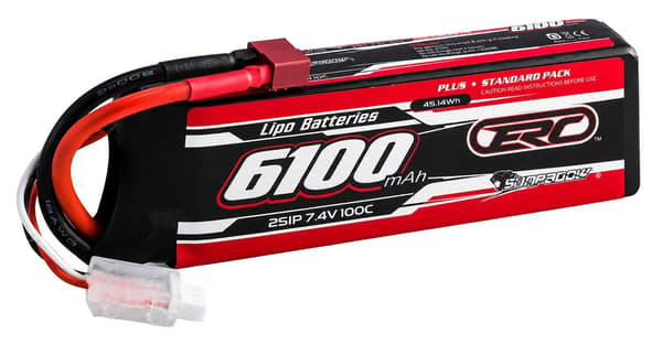 2s  6100mAh - 100C - Sunpadow ERC LiPo - Deans