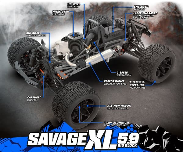 HPI Savage XL 5.9 Big Block 4WD Nitro