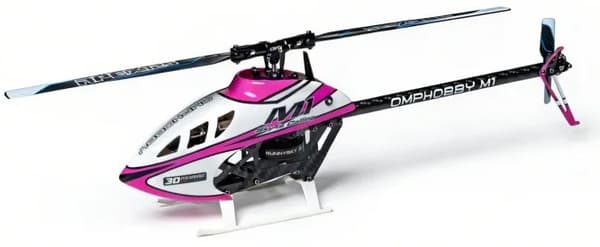 OMP Hobby M1 V3 PRO BNF Helikopter - Lyserød