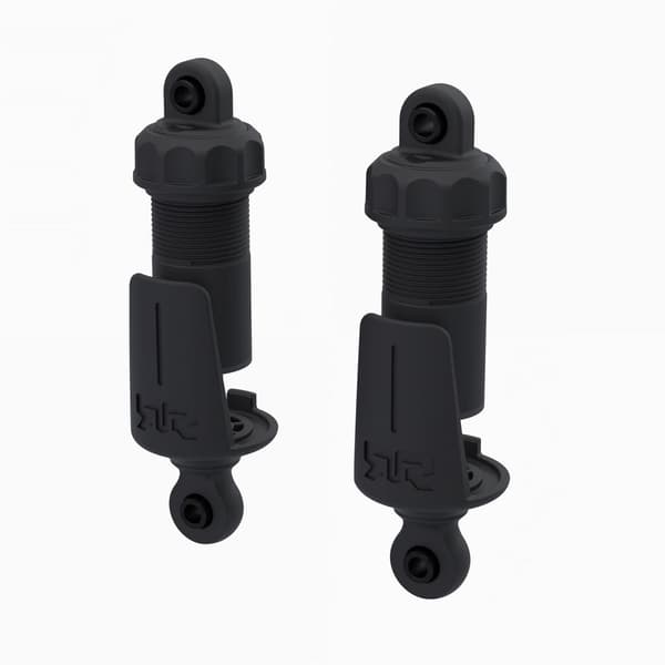 ARA-2641 Shock Set Bore Black w/Bump Stop (2)