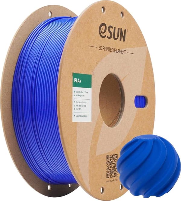 eSUN PLA+ 1.75 mm 1 kg - Blå - Papspole