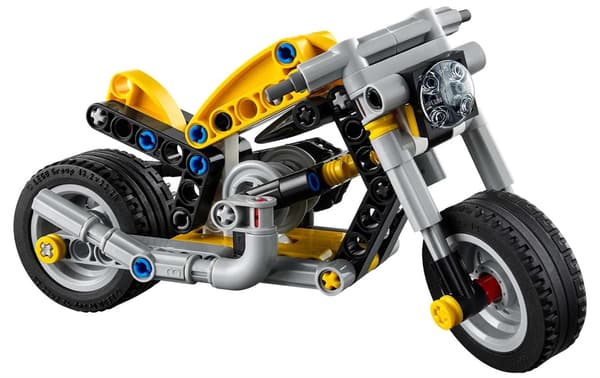 LEGO Technic Gul Motorcykel
