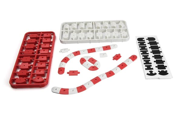 HPI HPI Nano-TTR Curb Set Red and White