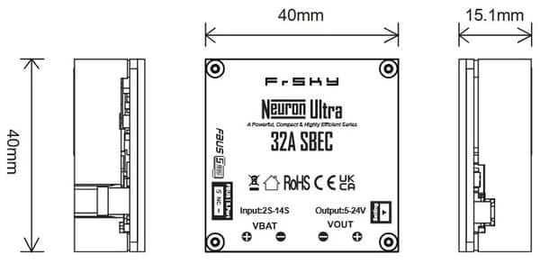 FrSky Neuron Ultra 32A SBEC 2-14S