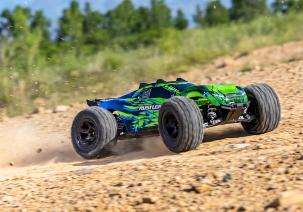 Traxxas Rustler 1/10 4WD BL 3S RTR Grøn