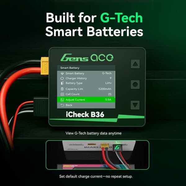 Gens Ace iCheck B36 - Smart batterikontroll