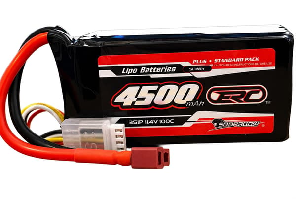 3s  4500mAh - 100C - Sunpadow ERC LiPo - Deans
