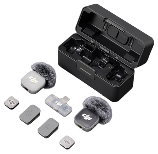 DJI Mic Mini 2 (2 TX + 1 mobil RX + laddningsfodra