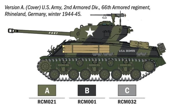 ITALERI 1:56 - Sherman - Startsett